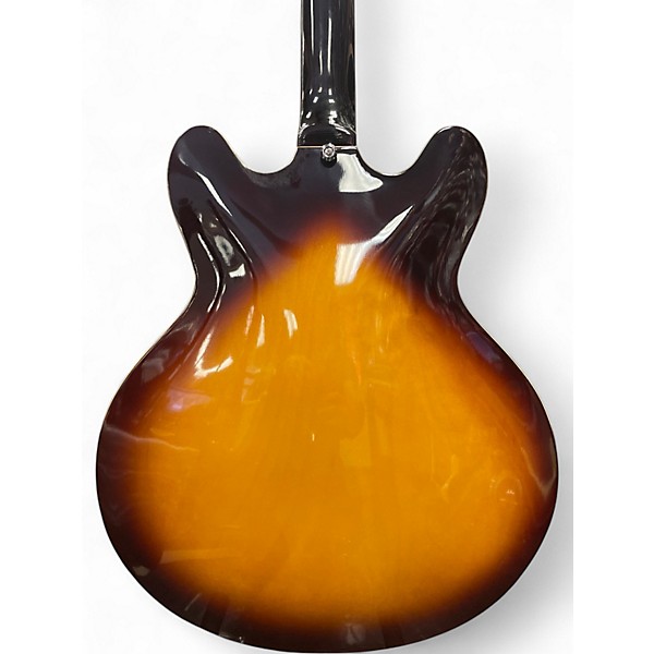 Used Grote Full Scale Electric Guitar 2 Color Sunburst Hollow Body Electric Guitar
