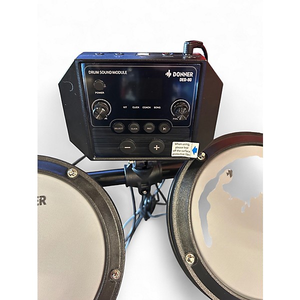 Used Donner POCKET ELECTRONIC DRUM SET Electric Drum Set