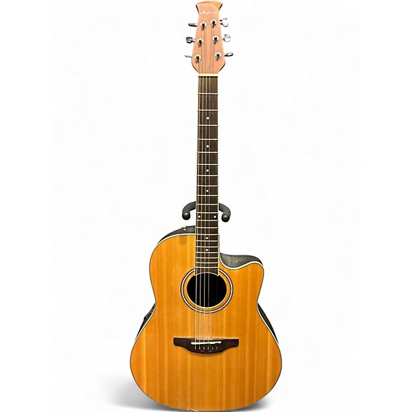 Used Ovation Applause AB24 Natural Acoustic Electric Guitar