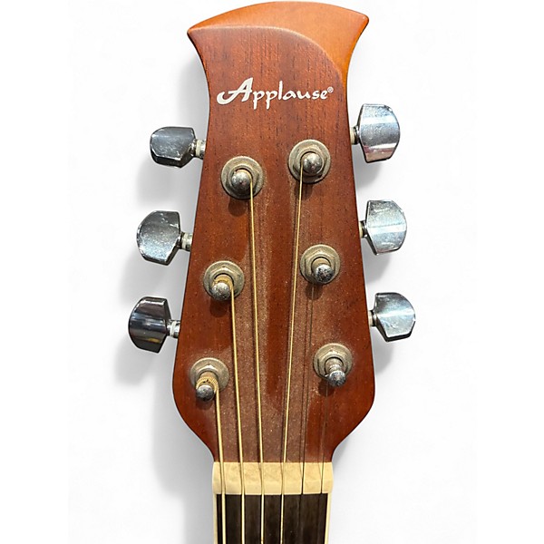 Used Ovation Applause AB24 Natural Acoustic Electric Guitar
