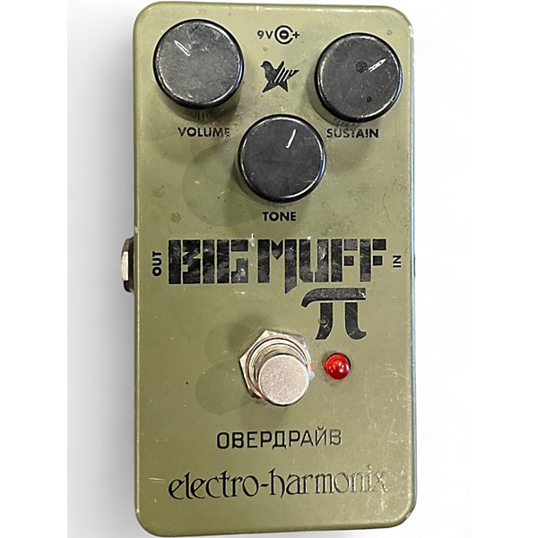 Used Electro-Harmonix Green Russian Big Muff Pi Fuzz Effect Pedal