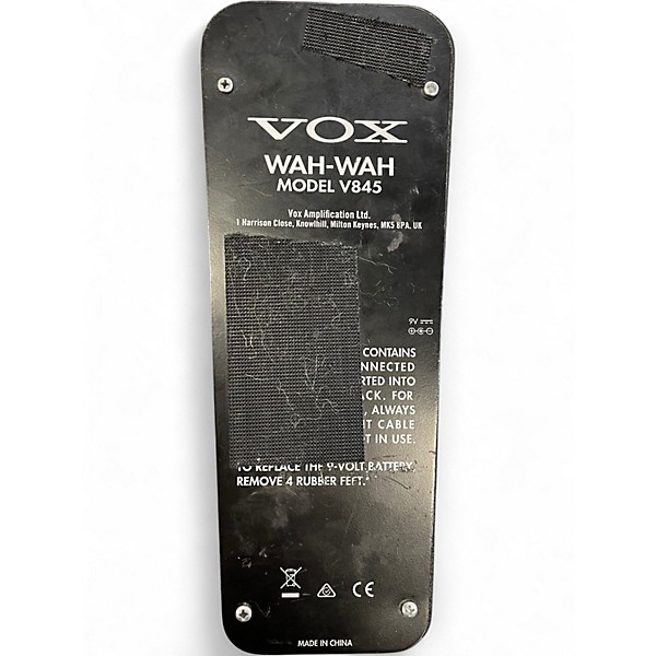 Used VOX V845 Classic Wah Effect Pedal | Guitar Center