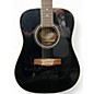 Used Fender dg16e12 Black 12 String Acoustic Guitar