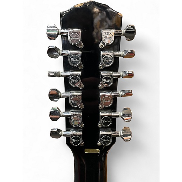 Used Fender dg16e12 Black 12 String Acoustic Guitar