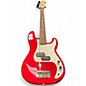 Used 2020s Squier Precision Bass Mini Red Electric Bass Guitar thumbnail