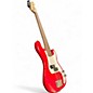 Used 2020s Squier Precision Bass Mini Red Electric Bass Guitar