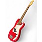 Used 2020s Squier Precision Bass Mini Red Electric Bass Guitar