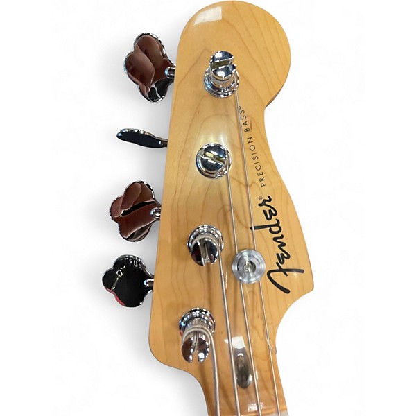 Used Fender Standard Precision Bass Candy Apple Red Electric Bass Guitar