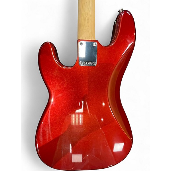 Used Fender Standard Precision Bass Candy Apple Red Electric Bass Guitar