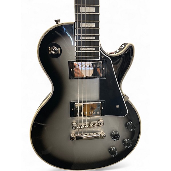 Used Epiphone Les Paul Custom Silver Burst Solid Body Electric Guitar