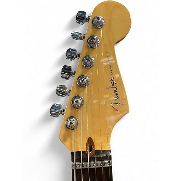 Used 2005 Fender American Deluxe Stratocaster HSS Montego Black Solid Body Electric Guitar