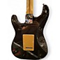 Used 2005 Fender American Deluxe Stratocaster HSS Montego Black Solid Body Electric Guitar