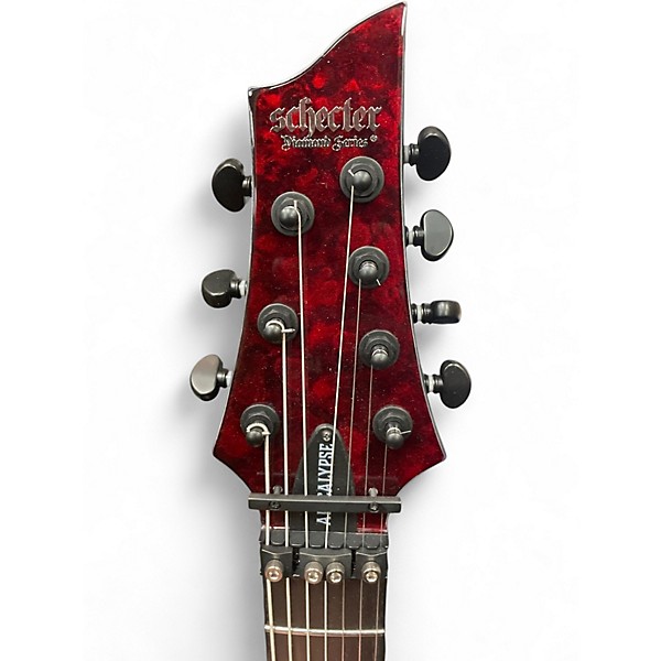 Used Schecter Guitar Research APOCALYPSE C-7 FR RED BURL Solid Body Electric Guitar