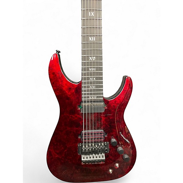 Used Schecter Guitar Research APOCALYPSE C-7 FR RED BURL Solid Body Electric Guitar