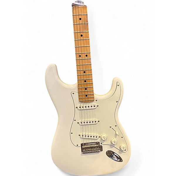 Used Fender Player Stratocaster Olympic White Solid Body Electric Guitar