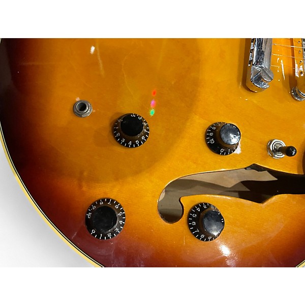 Used 2000 Arbor aj-135 2 Color Sunburst Hollow Body Electric Guitar