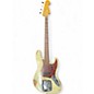 Used 2018 Fender Custom Shop 1960s Jazz Bass Heavy Relic Aged Olympic White Electric Bass Guitar thumbnail