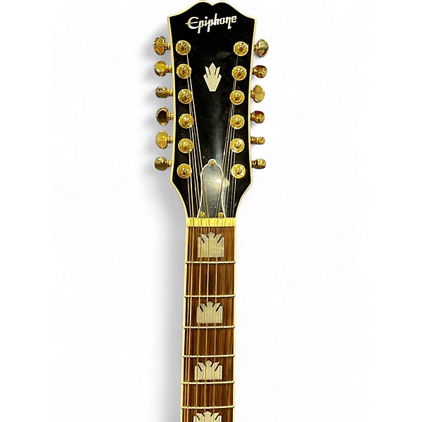Used Epiphone J200 3 Tone Sunburst 12 String Acoustic Electric Guitar