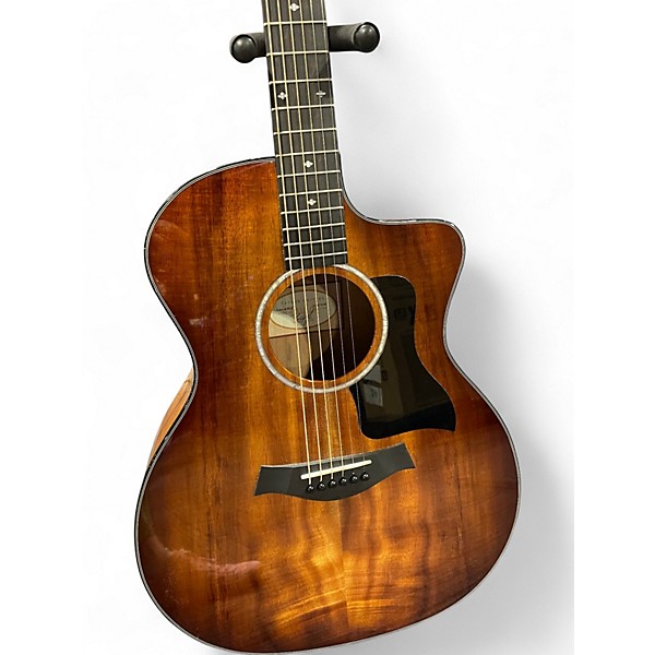 Used Taylor 224CEKDLX Sunburst Acoustic Electric Guitar
