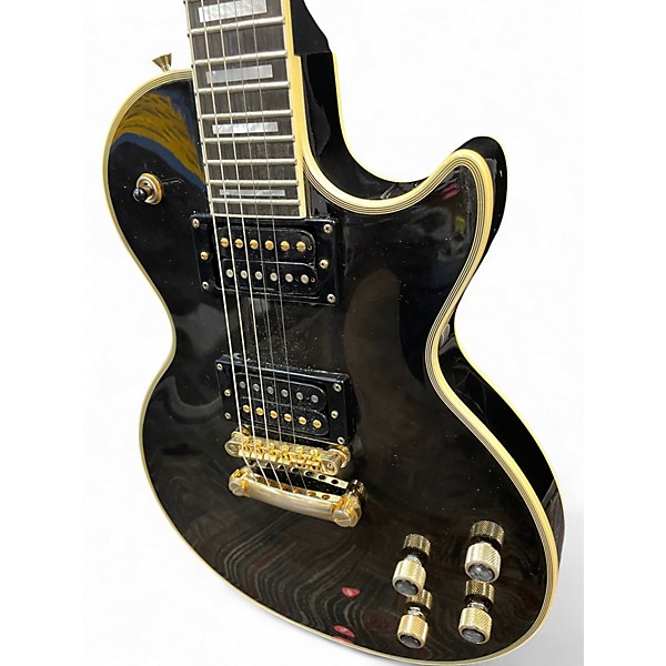 Used Epiphone Prophecy Les Paul Custom Plus Black Solid Body Electric Guitar