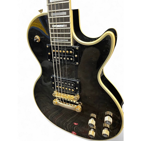 Used Epiphone Prophecy Les Paul Custom Plus Black Solid Body Electric Guitar