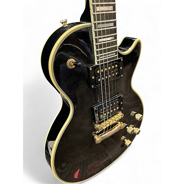 Used Epiphone Prophecy Les Paul Custom Plus Black Solid Body Electric Guitar