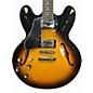 Used Epiphone ES355 Left Handed 2 Tone Sunburst Hollow Body Electric Guitar