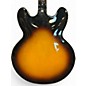 Used Epiphone ES355 Left Handed 2 Tone Sunburst Hollow Body Electric Guitar