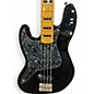 Used Squier Classic Vibe 70s Jazz Bass Left Handed Black Electric Bass Guitar