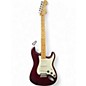 Used 2004 Fender Standard Stratocaster Satin Midnight Wine Solid Body Electric Guitar thumbnail