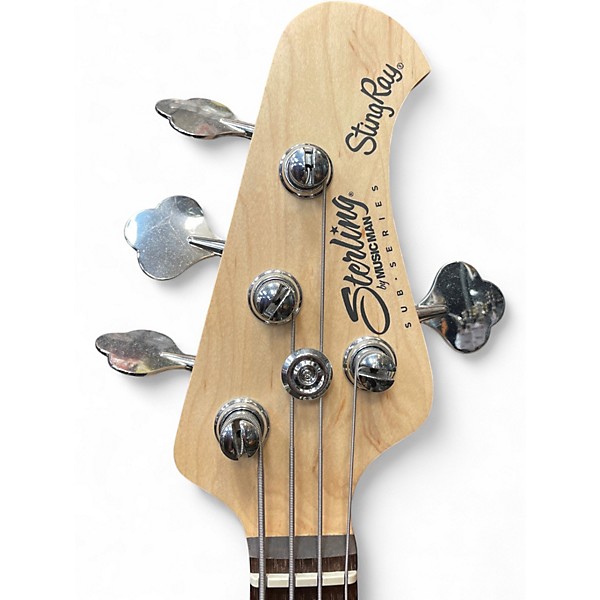 Used Sterling by Music Man  SUB STINGRAY Trans Black Electric Bass Guitar