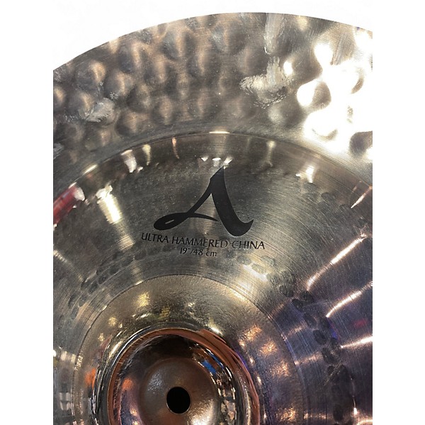 Used Zildjian 19in A custom ultra hammered china Cymbal