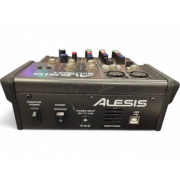 Used Alesis MultiMix 4 USB FX 4-Channel Unpowered Mixer