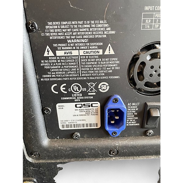 Used QSC K series SUB Powered Subwoofer