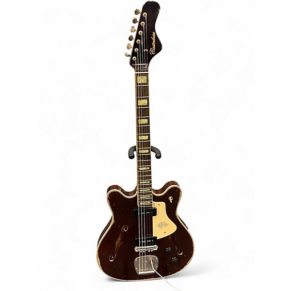 Used Castedosa 3511 Lobo Aged Brown Sparkle Hollow Body Electric Guitar