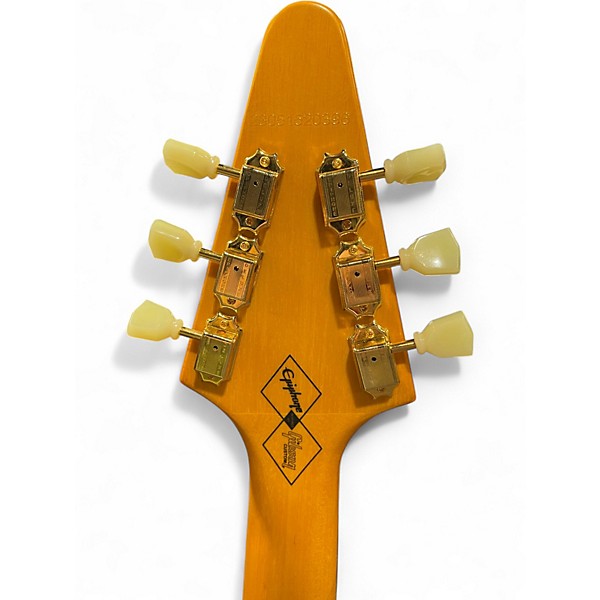 Used Epiphone 1958 Korina Flying V Natural Solid Body Electric Guitar
