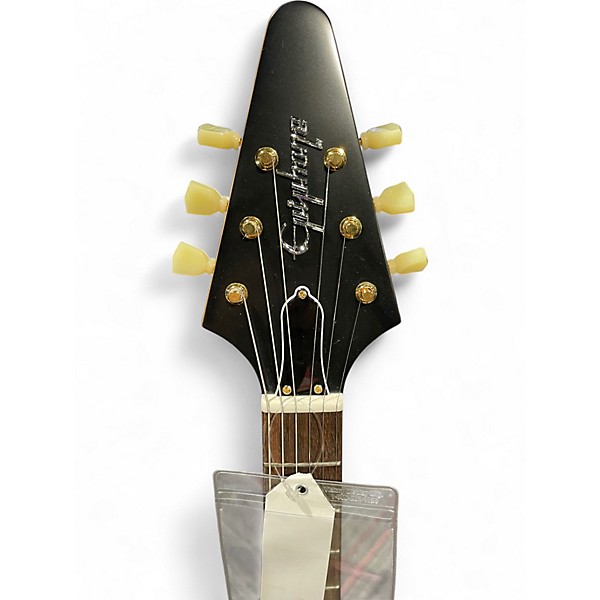 Used Epiphone 1958 Korina Flying V Natural Solid Body Electric Guitar
