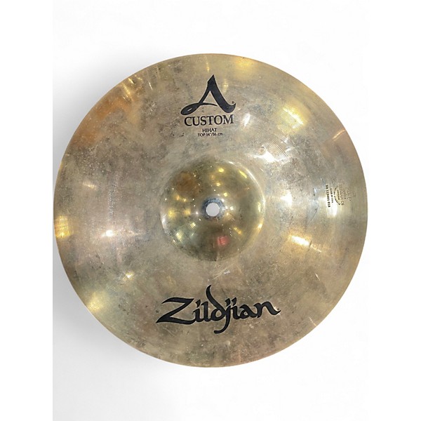 Used Zildjian 14in A Custom Hi Hat Pair Cymbal