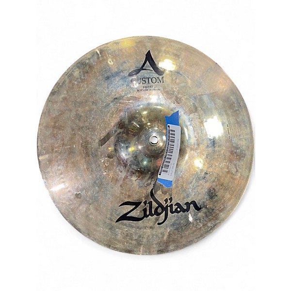 Used Zildjian 14in A Custom Hi Hat Pair Cymbal