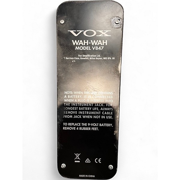 Used VOX V847 Reissue Wah Effect Pedal