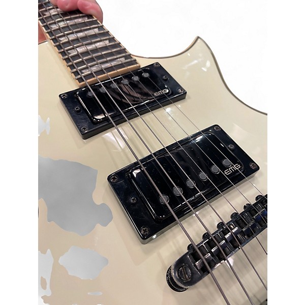 Used ESP LTD EC401 Vintage White Solid Body Electric Guitar
