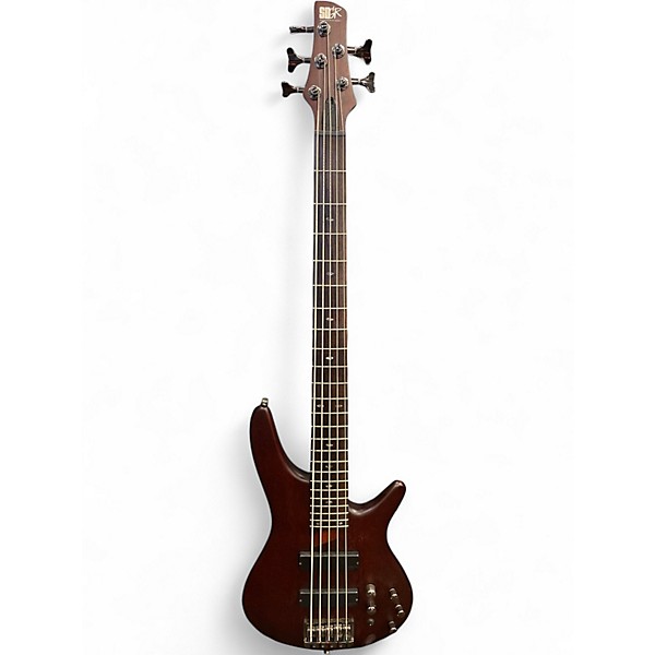 Used Ibanez SR505 5 String Brown Mahogany Electric Bass Guitar