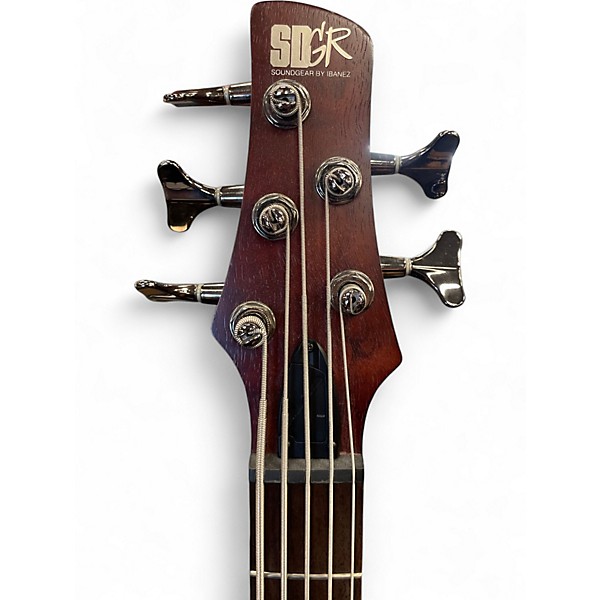 Used Ibanez SR505 5 String Brown Mahogany Electric Bass Guitar