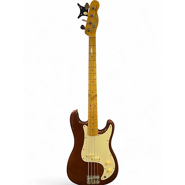 Used 1989 Fender Bullet Deluxe Brown Electric Bass Guitar