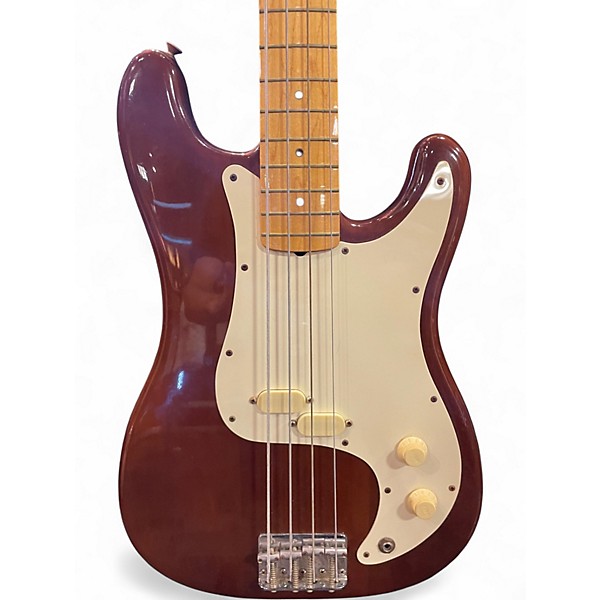 Used 1989 Fender Bullet Deluxe Brown Electric Bass Guitar