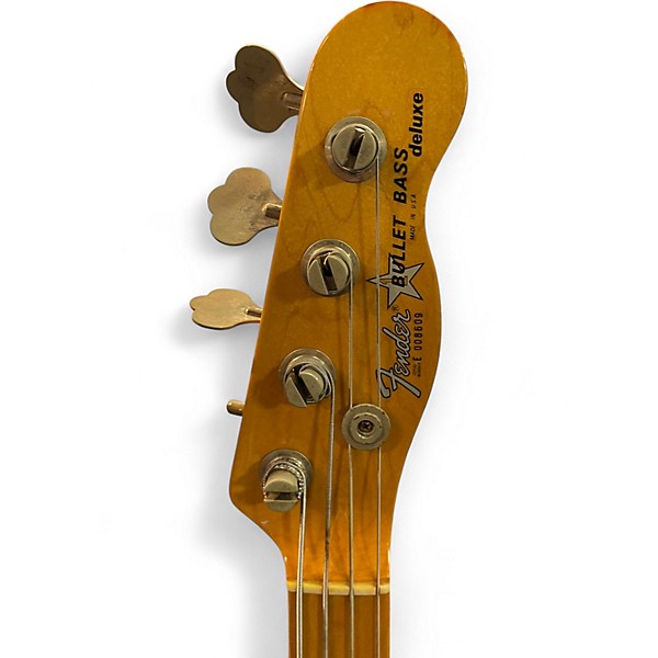 Used 1989 Fender Bullet Deluxe Brown Electric Bass Guitar