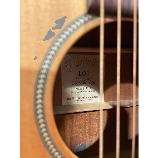 Used Martin DM Mahogany Natural Acoustic Guitar