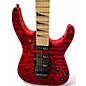 Used Jackson JS34Q Dinky Trans Red Solid Body Electric Guitar