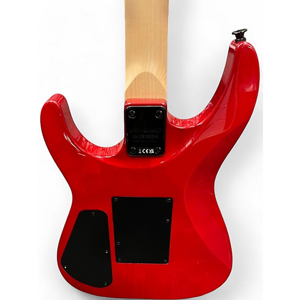 Used Jackson JS34Q Dinky Trans Red Solid Body Electric Guitar