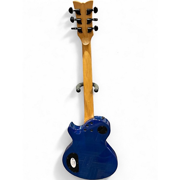 Used Schecter Guitar Research Solo Ocean Blue Burst Solid Body Electric Guitar